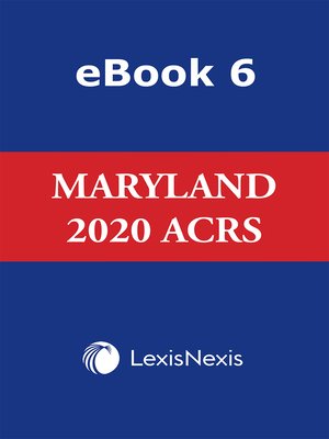 cover image of Michie's Annotated Code of Maryland: Advance Court Rules Service